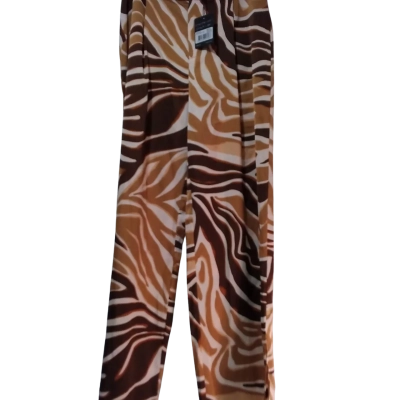 BWLDR Trivotla Women's Wide Leg Pants - Size 14 - Chocolate Abstract Swirl