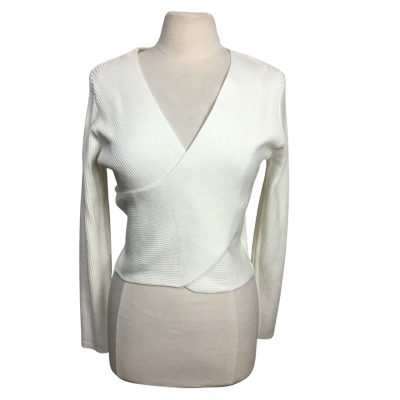  Salty Crush Womens  Size 14 Cotton Blend Cross Over Crop Jumper 