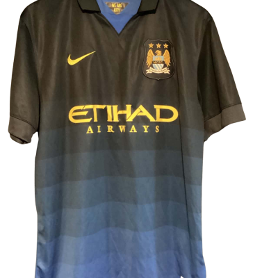Nike  Manchester City soccer jersey Size L Black  / Blue 