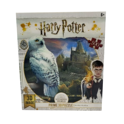 Harry Potter Wizarding World Hogwarts & Hedwig 500 Pieces Prime 3D Image Puzzle     (TS)
