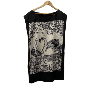 Mimosa  Swans Womens  Mini Silk  Dress / Tops Size 10 Black  
