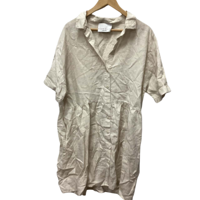 Decjuba Womens  Size L Casual Dress Beige (e)