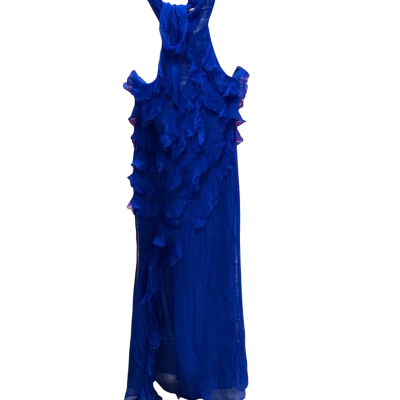Sheike Womens  Size 12 Maxi Dress Blue 