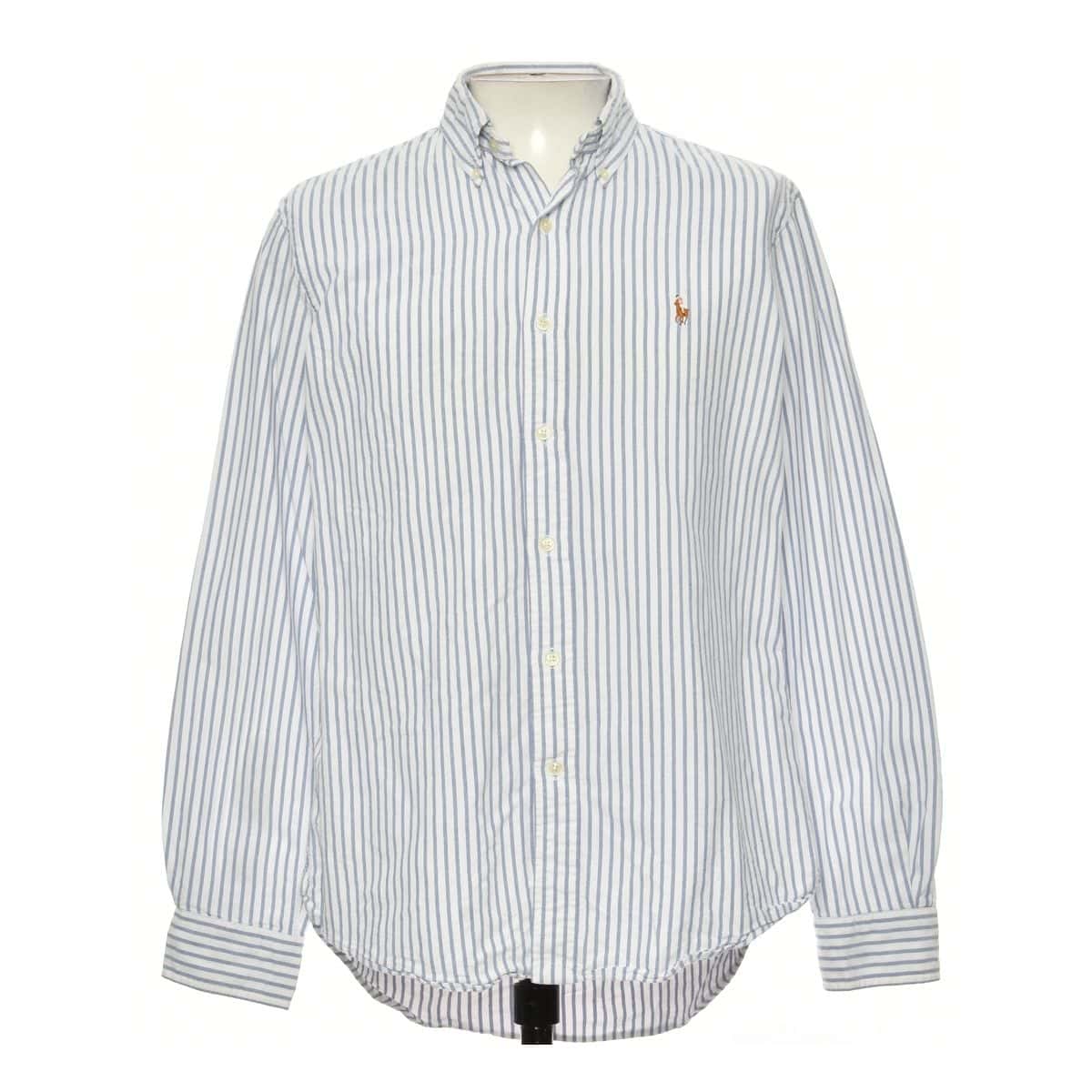 Ralph Lauren Andrew Classic Fit Long Sleeve Striped Shirt Men's Size L / eaa493555