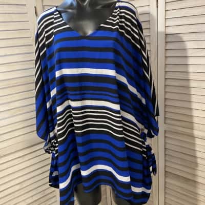Be me   Size XL KAFTAN Black  / Blue / Pinstriped / White 