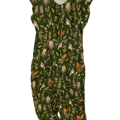 Princess Highway Womens  Size 18 Wide Leg Jumpsuit Olive / Pattern 
