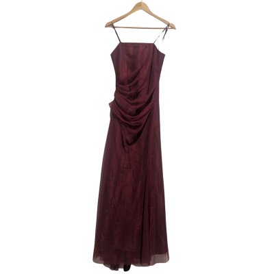 Liz Jordan Womens  Size 10 Formal Dress Blue / Maroon 