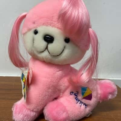Plush puppy manufactured for Korimco Made in Korea