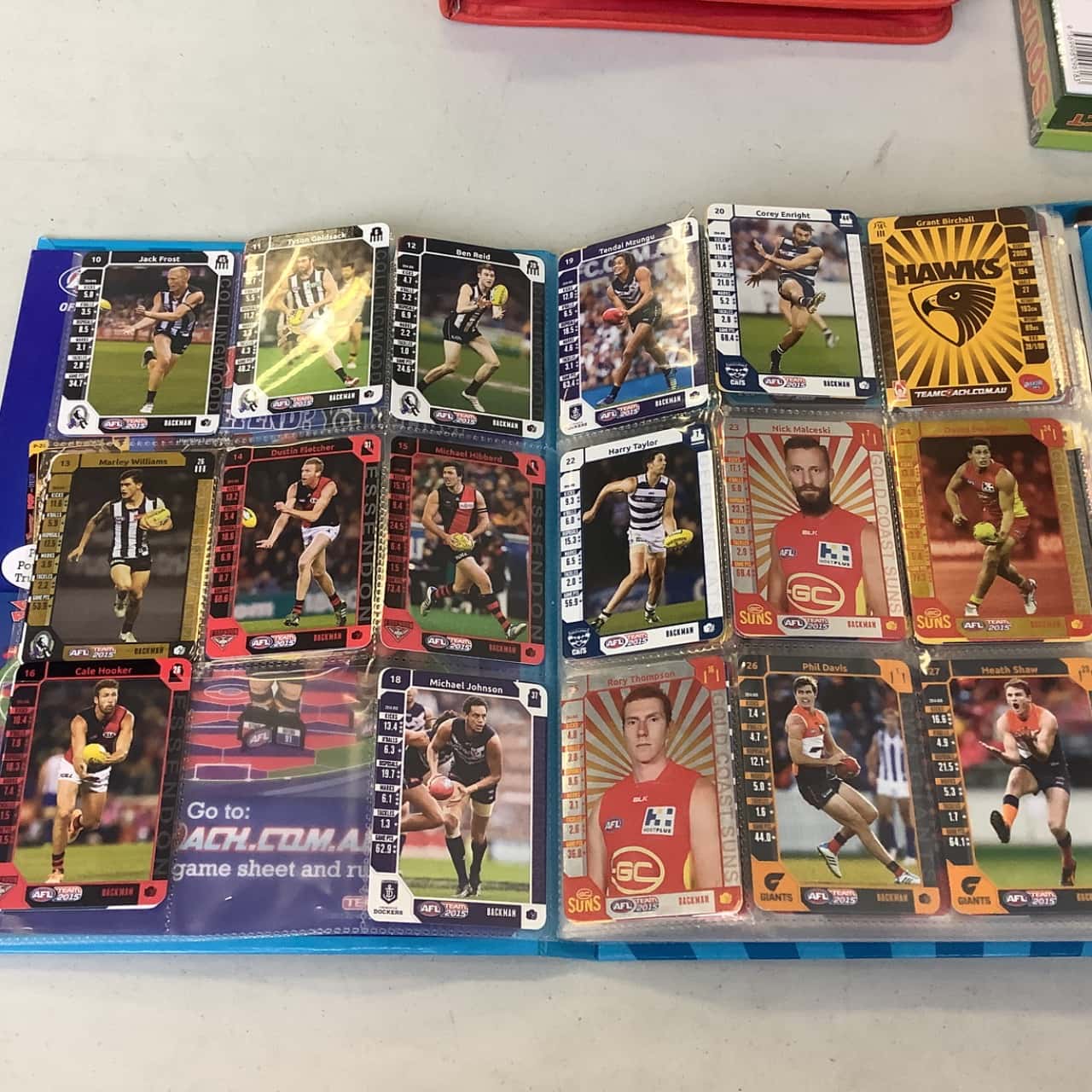 2 X AFL Official Game Cards Album s Used Very Good Salvos Stores