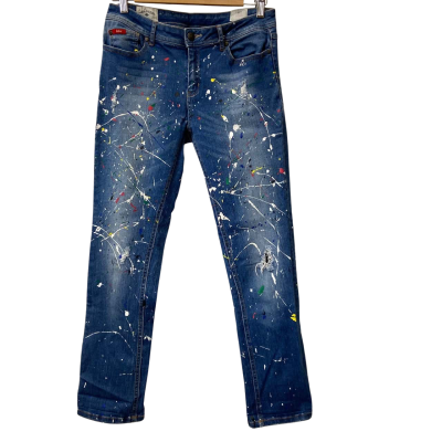 Lee Cooper - Women's Paint Splattered destressed Jeans Size 10