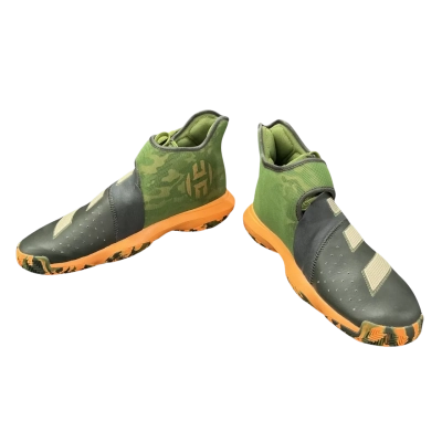 Adidas Harden B/E 3 Camo Mens Basketball shoes Size 10  Green / Olive / Orange 