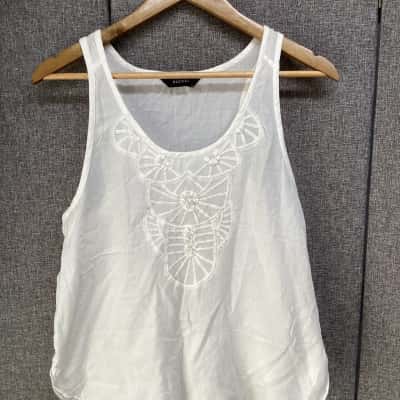 Decjuba boho cami top  Size M White 
