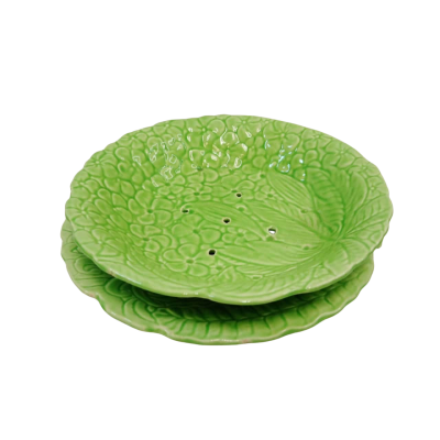Vintage Strainer Bowl And Plate