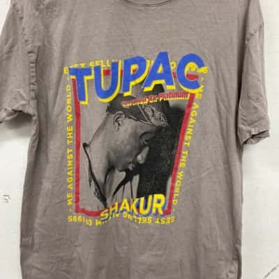 TUPAC Mens  Size S Short Sleeve T-shirt Beige 