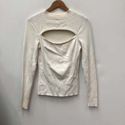 Manning Cartell Womens  Size L Long Sleeve Top Cream 