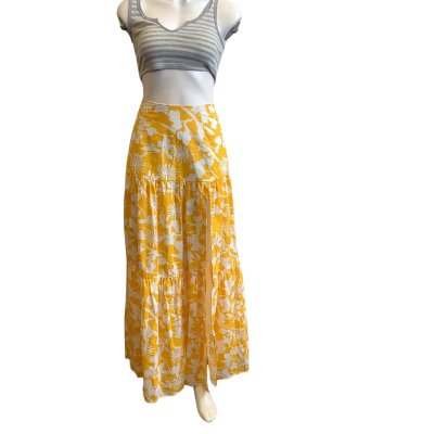 BNWT Showpo Women's Size 8 Evita Drop Waist Maxi Skirt Multi-coloured Floral 