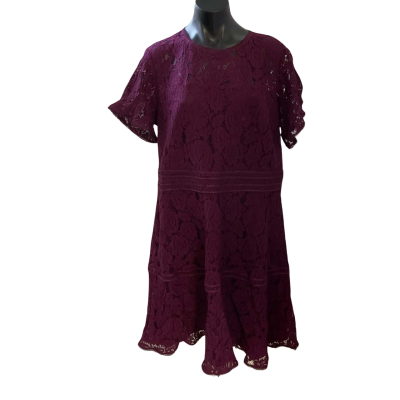 City Chic Womens  Size M Cocktail Dress Maroon 