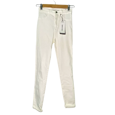 Zara Womens  Size 36 High-Waisted Jeans White 