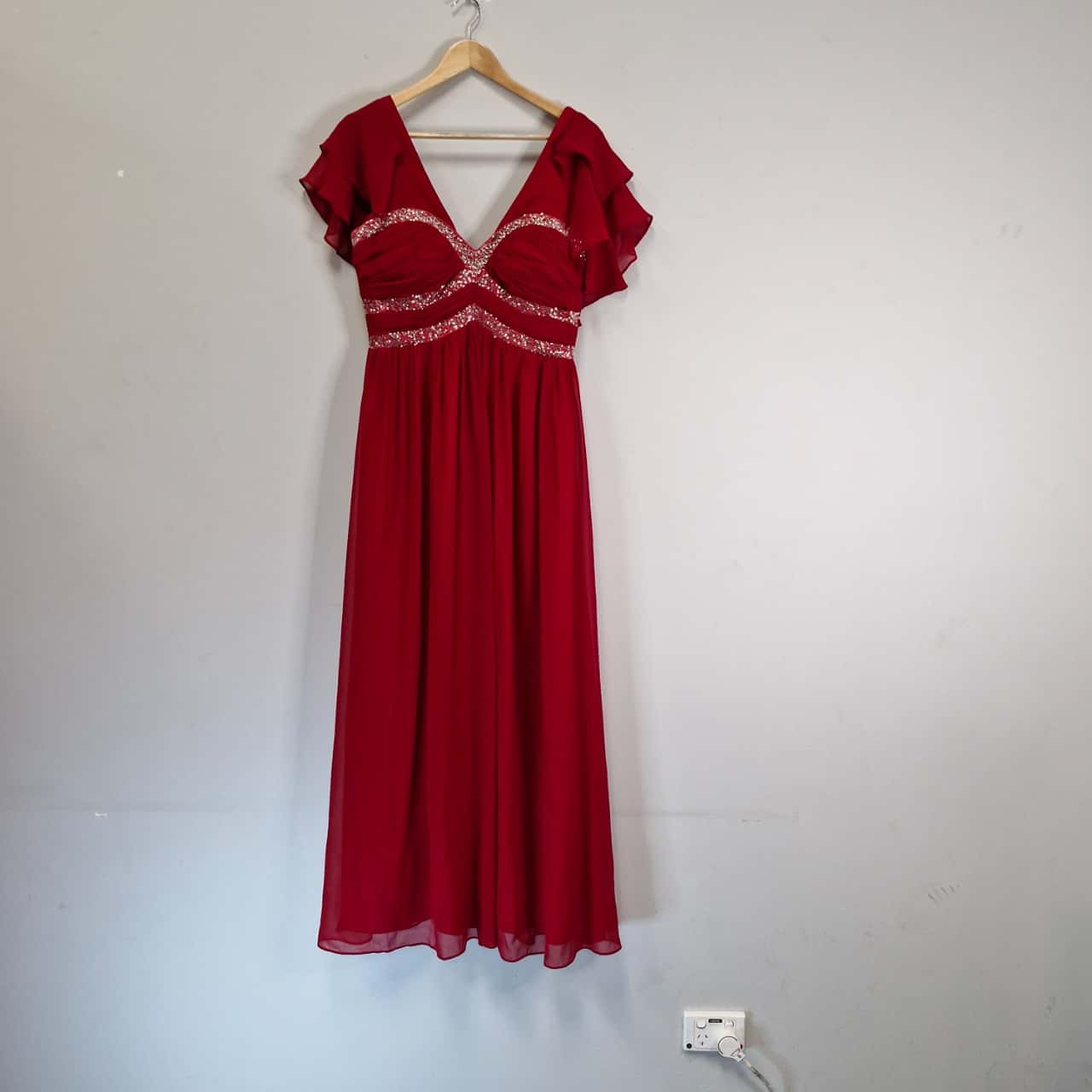knee length dresses for ladies On Sale Size 12 Red Ashley Lauren 11300 Off Shoulder Satin Evening Gown 12 / Navy