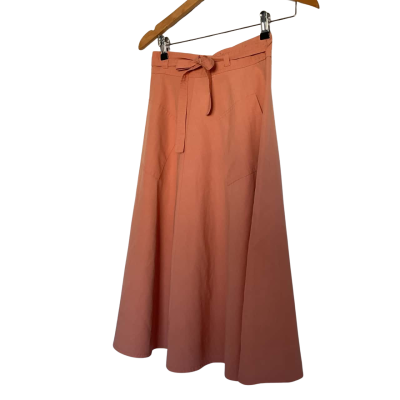 Sportscraft Womens  Size 12 A-Line Skirt / Wrap Skirt Peach 