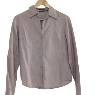 bossini Womens  Size 9 Button Up Top Maroon 