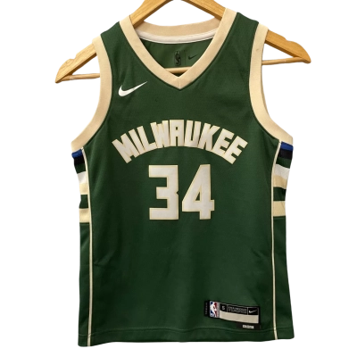 Nike Mens  Size S NBA Jersey Green Milwaukee 34