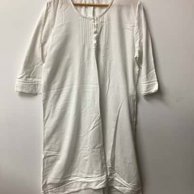 French Country Womens  Size S Night dress White B