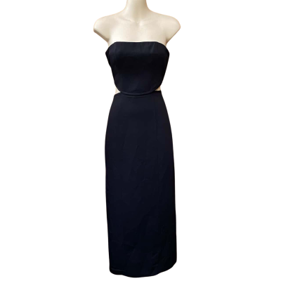 Kookai Black Strapless Cut-Out Dress Size 36 