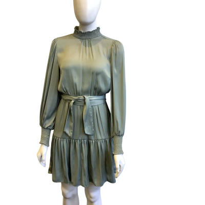 Tokito Women's Size 10 Long Sleeve Mini Dress Green 