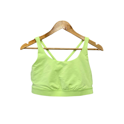 Lululemon Womens  Size 10 Sports Bra Green / Yellow 