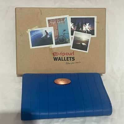 Rip Curl Wallet Blue Quilted Leather 