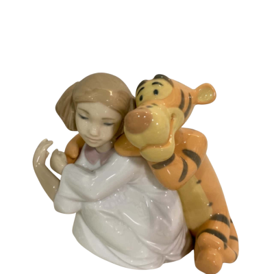 Nao Hugs With Tigger Porcelain Figurine 