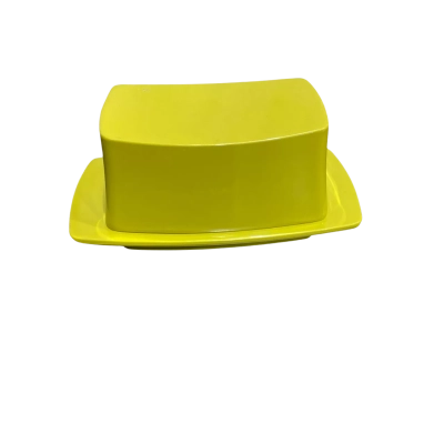Bessemer Butter Dish with Lid -Green