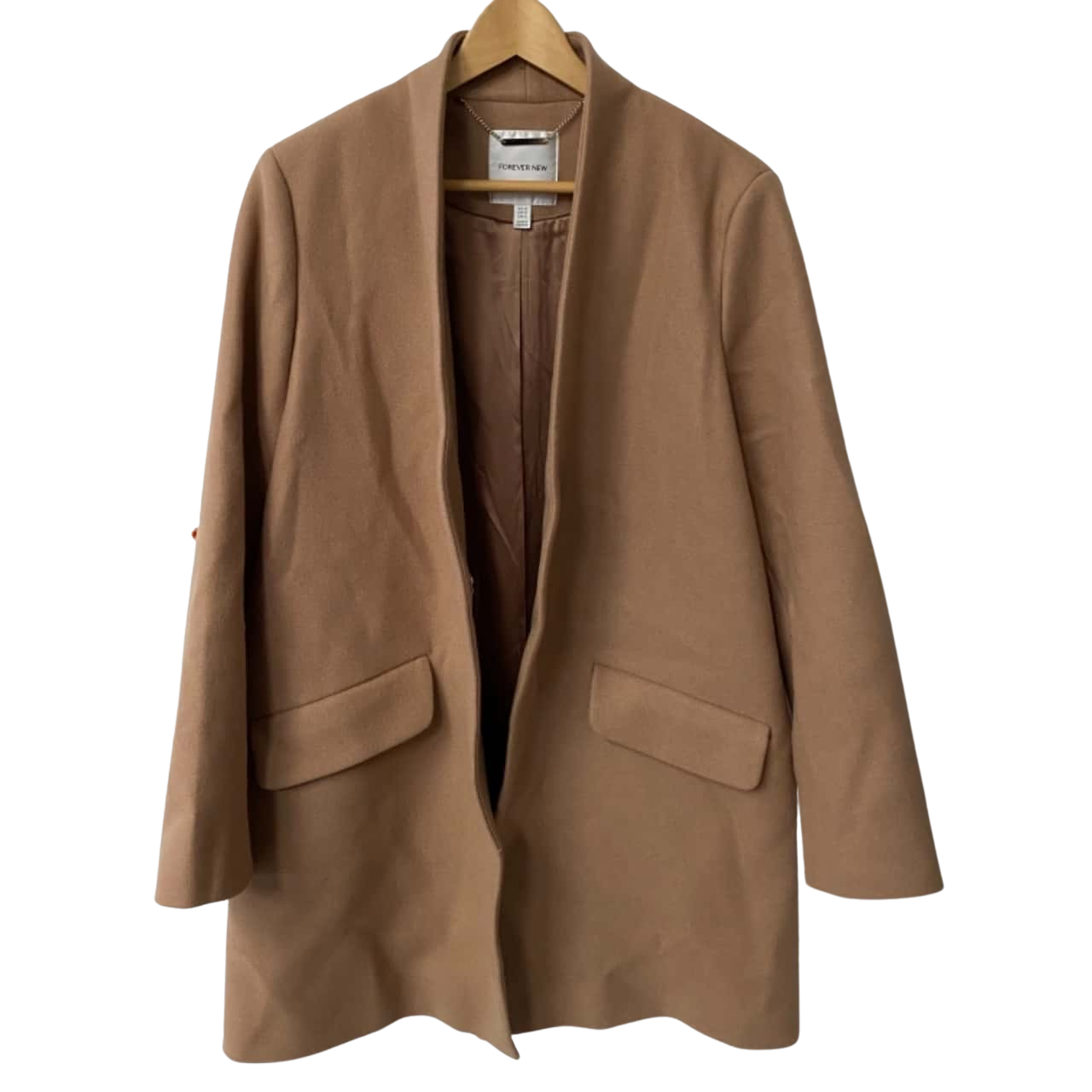 Forever New Womens Size 16 Winter Coat Brown (s)