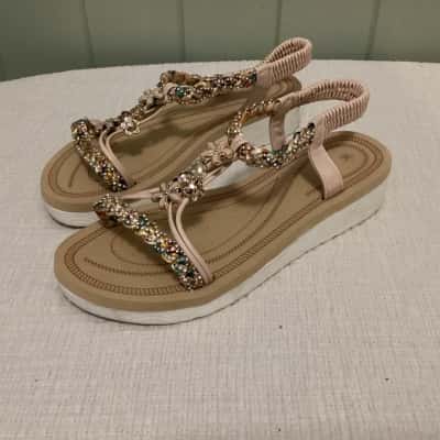  Womens  Size 36 Sandals Multicoloured / Natural 