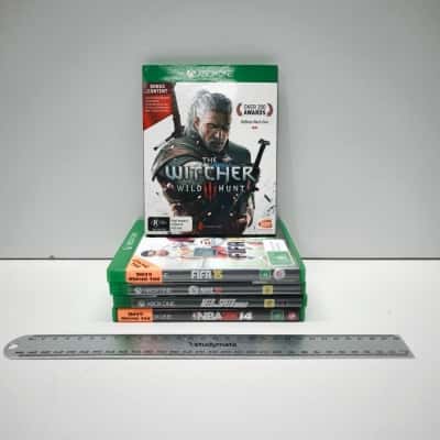 Xbox One Video Games Bundle Witcher 3 Wild Hunt FIFA 15 NHL 16 Need For Speed Rivals NBA 2K14