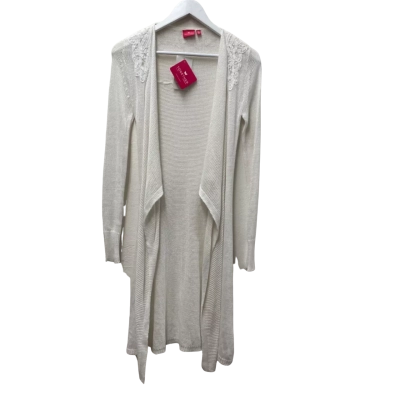  Womens Together Size 36 Cardigan White - NEW - Cotton/Linen/Viscose