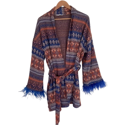 Ever Bloom    Aztec Open Style Cardigan.   