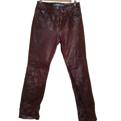 Gap Womens  Size 2/small Leather Pants Brown 