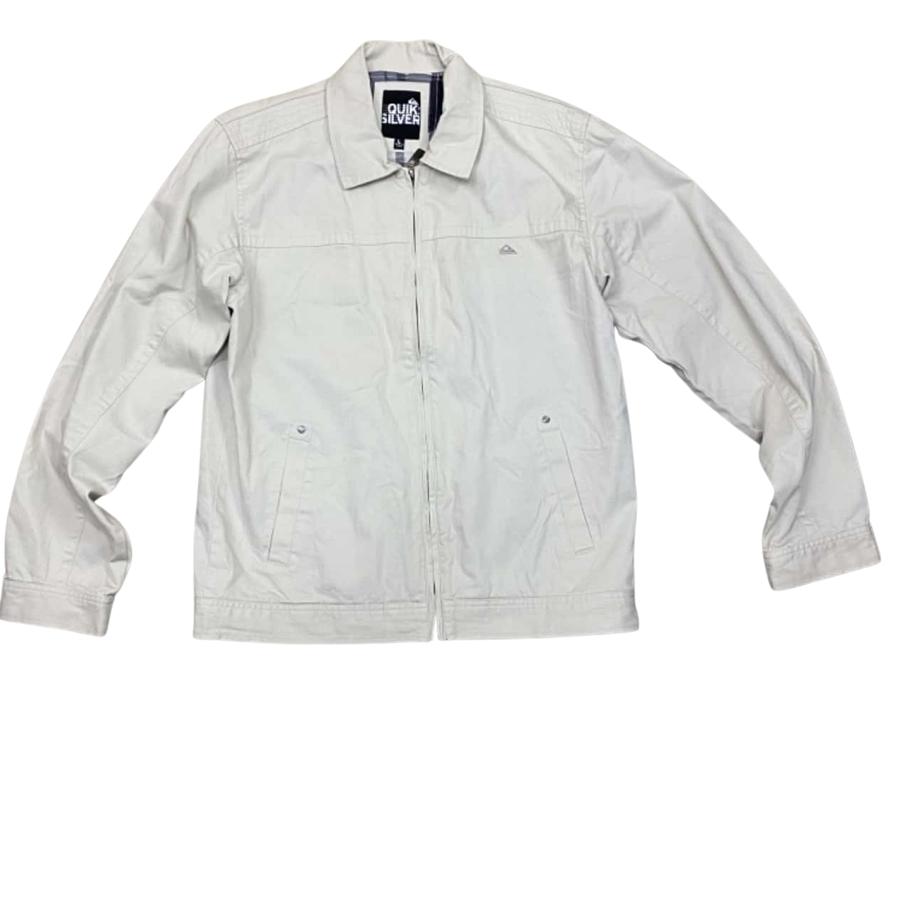 Quiksilver Size L Bomber Jacket Beige (s)