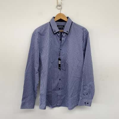 Connor Blue Brighton Stretch Shirt Size L 