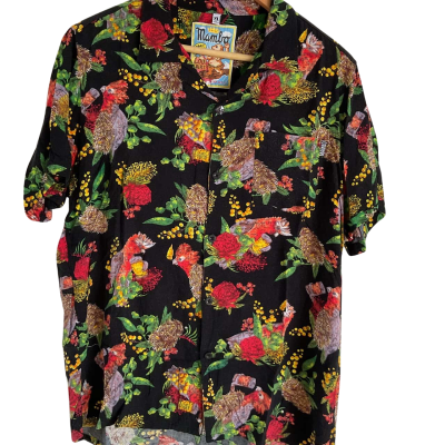 Mambo Mens  Vintage -Size XL Printed Shirt / Short Sleeve Shirt Animal print 