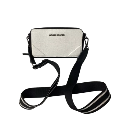 Wayne Cooper Womens Crossbody Bag Black  / White 