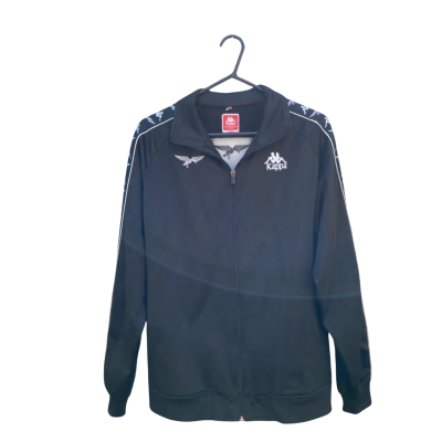 Womens Kappa x Peking Duck Size L Track Jacket Black  / Pattern / White 