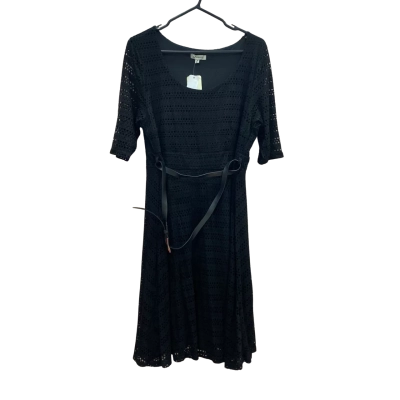 Autograph Womens Size 14 Black Modern Geisha Midi Dress