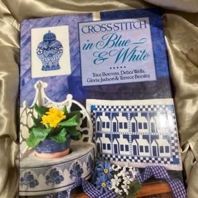 Cross stitch in Blue and White Debra Wells, Gloria Judson
