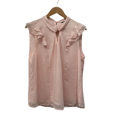 Jacqui-E Womens  Size 16 Sleeveless Top Gold / Pink  