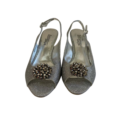 Easy Steps Womens Anissa Size 8.5C Silver Shimmer