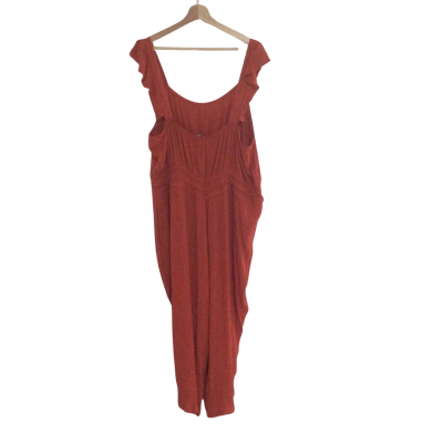 Autograph Womens  Size 26 Sleeveless Jumpsuit Maroon 