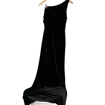 Azazie  Womens  Size 6 Off The Shoulder Dress Black  